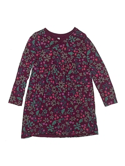 Pre-owned Tea Kids' Dress In Purple
