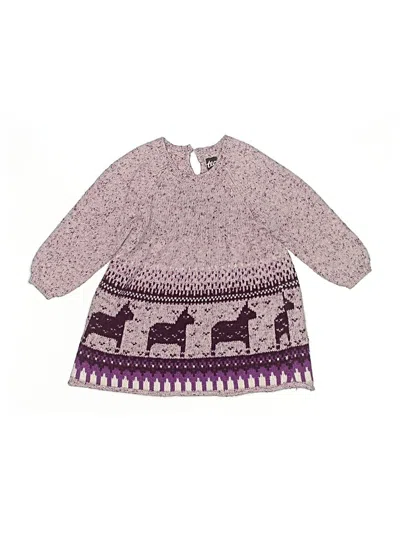Pre-owned Tea Kids' Dress In Purple