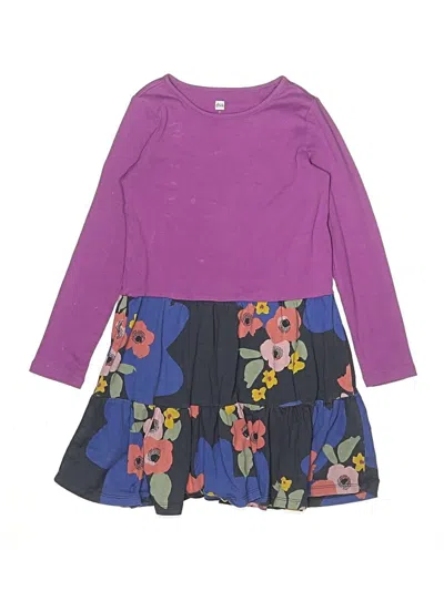 Pre-owned Tea Kids' Dress In Purple