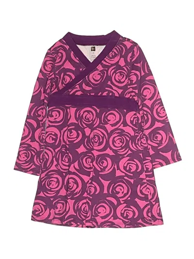 Pre-owned Tea Kids' Dress In Purple