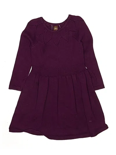 Pre-owned Tea Kids' Dress In Purple
