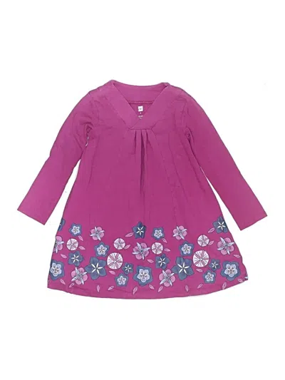 Pre-owned Tea Kids' Dress In Purple