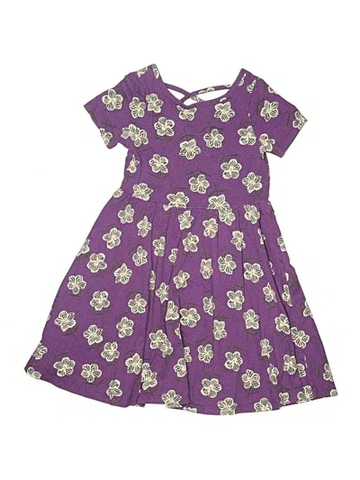 Pre-owned Tea Kids' Dress In Purple
