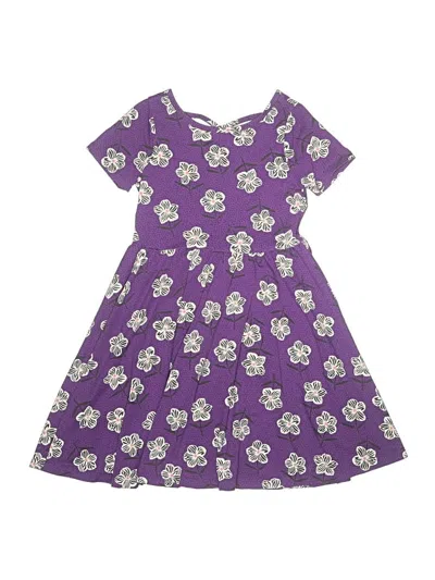 Pre-owned Tea Kids' Dress In Purple