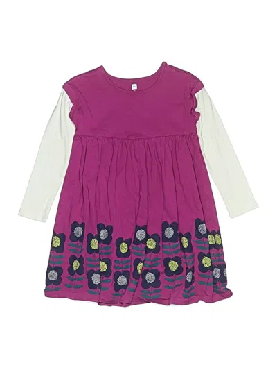 Pre-owned Tea Kids' Dress In Purple