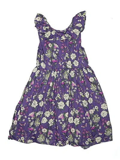 Pre-owned Tea Kids' Dress In Purple