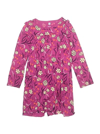 Pre-owned Tea Kids' Dress In Purple