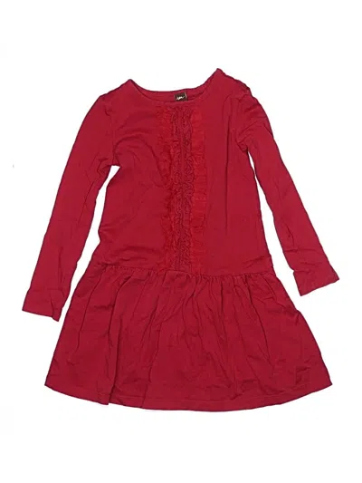 Pre-owned Tea Kids' Dress In Red