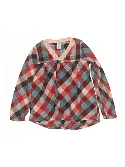 Pre-owned Tea Kids' Dress In Red