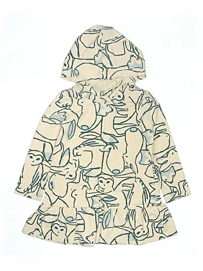 Pre-owned Tea Kids' Dress In White