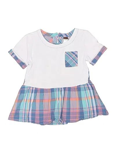 Pre-owned Tea Kids' Dress In White
