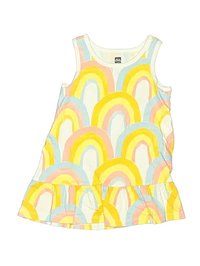 Pre-owned Tea Kids' Dress In Yellow