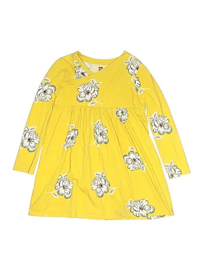 Pre-owned Tea Kids' Dress In Yellow