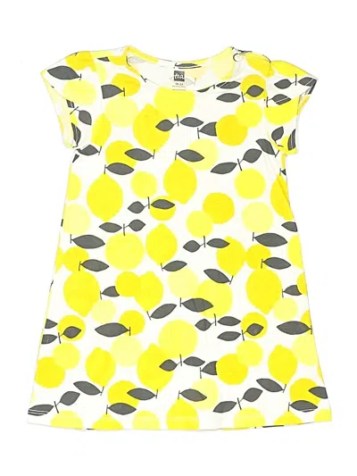 Pre-owned Tea Kids' Dress In Yellow