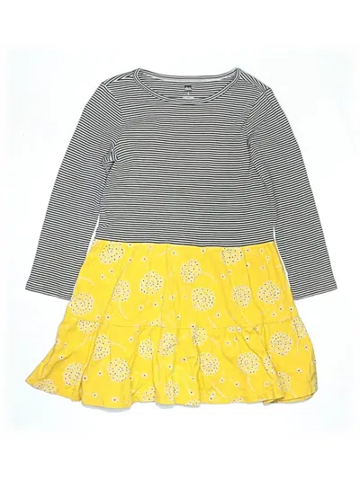 Pre-owned Tea Kids' Dress In Yellow