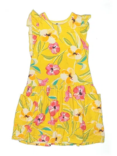 Pre-owned Tea Kids' Dress In Yellow