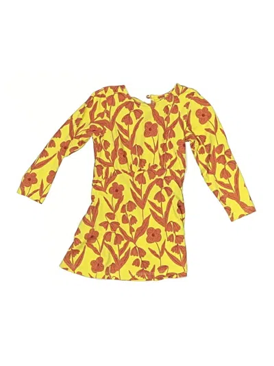 Pre-owned Tea Kids' Dress In Yellow