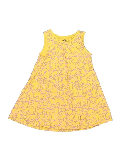 Pre-owned Tea Kids' Dress In Yellow
