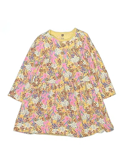 Pre-owned Tea Kids' Dress In Yellow