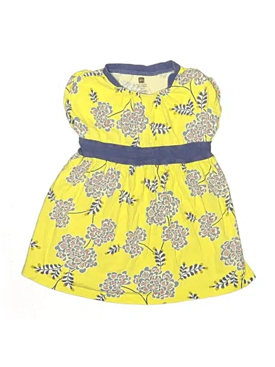 Pre-owned Tea Kids' Dress In Yellow