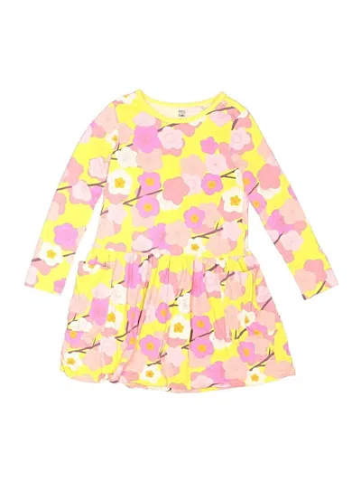 Pre-owned Tea Kids' Dress In Yellow
