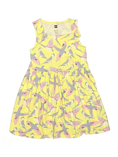 Pre-owned Tea Kids' Dress In Yellow