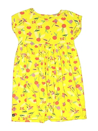 Pre-owned Tea Kids' Dress In Yellow