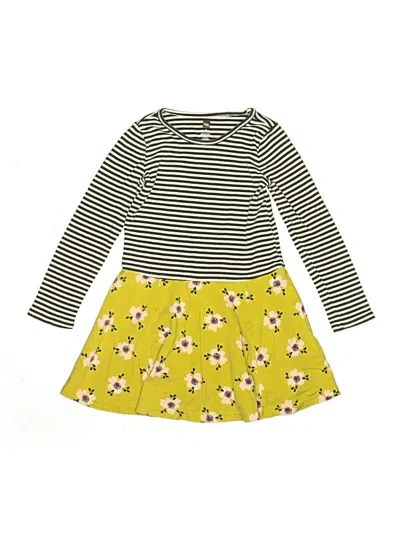 Pre-owned Tea Kids' Dress In Yellow