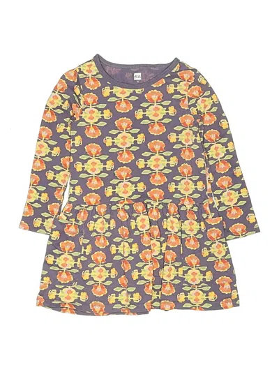 Pre-owned Tea Kids' Dress In Yellow