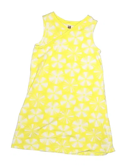 Pre-owned Tea Kids' Dress In Yellow