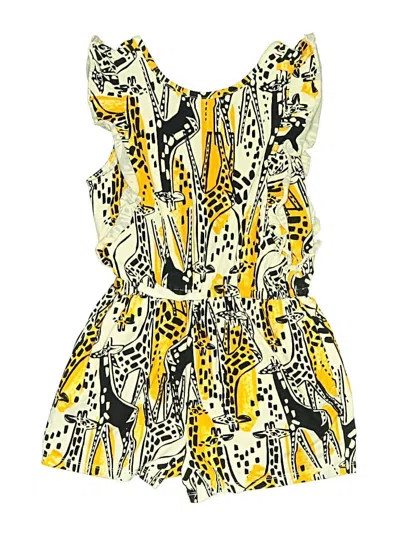 Pre-owned Tea Kids' Dress In Yellow
