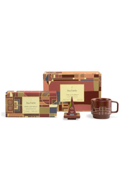 Tea Forte Tea Forté Frank Lloyd Wright 10-piece Tea Set In Brown