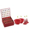 Tea Forte Holiday Warming Joy Bundle With 10-pyramid Infusers, Cafe Cup And Tea Tray In Multi
