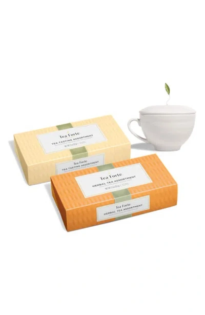 Tea Forte Tea Forté Tea Tasting Bundle 2-piece Set In No Color