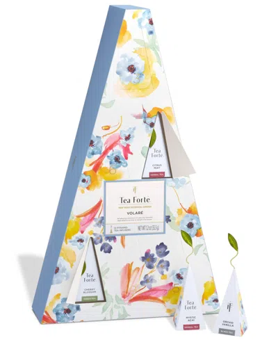 Tea Forte Volare Bundle Mini Advent Calendar, 12 Infusers And Petite Presentation Box, 10 Infusers And White C In Multi