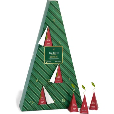 Tea Forte Tea Forté Warming Joy Herbal Advent Calendar In Green