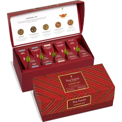 Tea Forte Tea Forté Warming Joy Presentation Box Tea Set In Red
