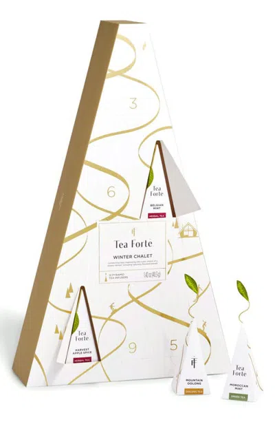 Tea Forte Tea Forté Winter Chalet Tea Advent Calendar In White