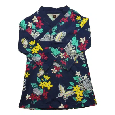 Tea Kids' Girls Blue Butterflies Dress