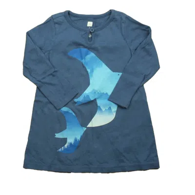 Tea Kids' Girls Blue Shark Dress