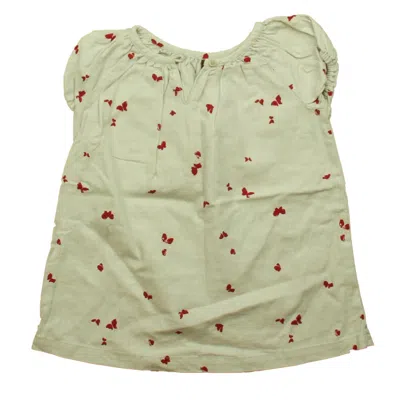 Pre-owned Tea Kids' Girls Grey Red Dress