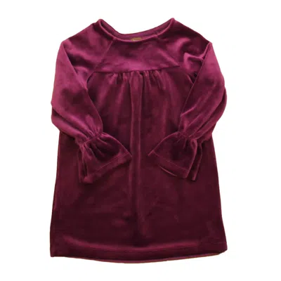 Tea Kids' Girls Maroon Dress In Pink