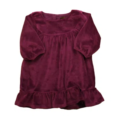Tea Kids' Girls Maroon Dress In Red
