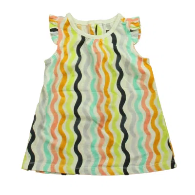 Tea Kids' Girls Multi Color Stripes Tank Top
