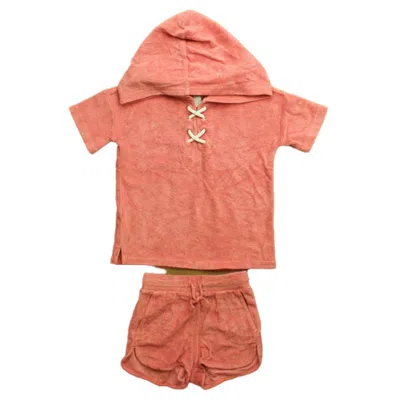 Tea Kids' Girls Pink Cover-up