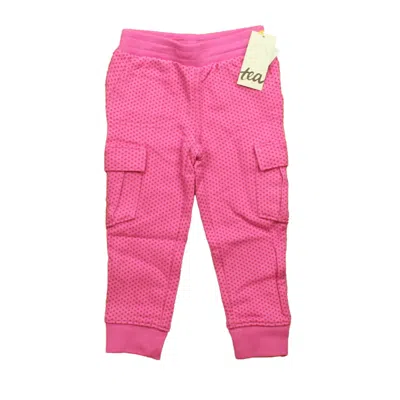 Tea Kids' Girls Pink Red Dots Casual Pants Size: Toddler Girl