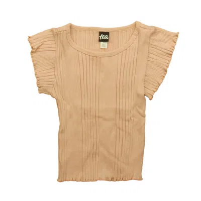 Pre-owned Tea Kids' Girls Pink T-shirt