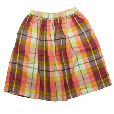 Tea Kids' Girls Plaid Skirt In Multi