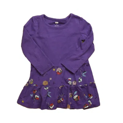 Tea Kids' Girls Purple Floral Dress