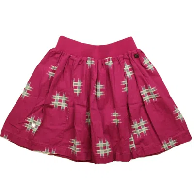 Pre-owned Tea Kids' Girls Purple Grey Skirt In Multi